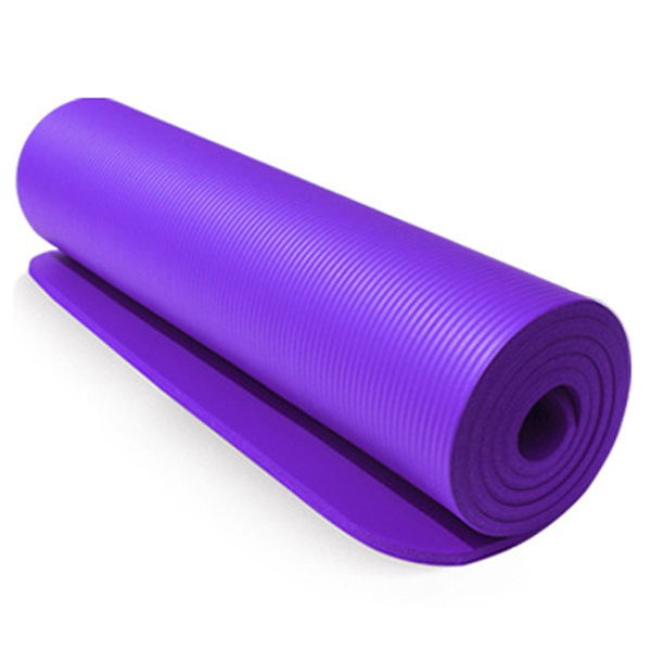 High Density Non-Slip Yoga Pilates Fitness NBR High Density Eco-Friendly Popular Yoga Mats  Material Durable