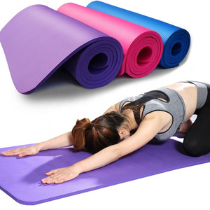 High Density Non-Slip Yoga Pilates Fitness NBR High Density Eco-Friendly Popular Yoga Mats  Material Durable