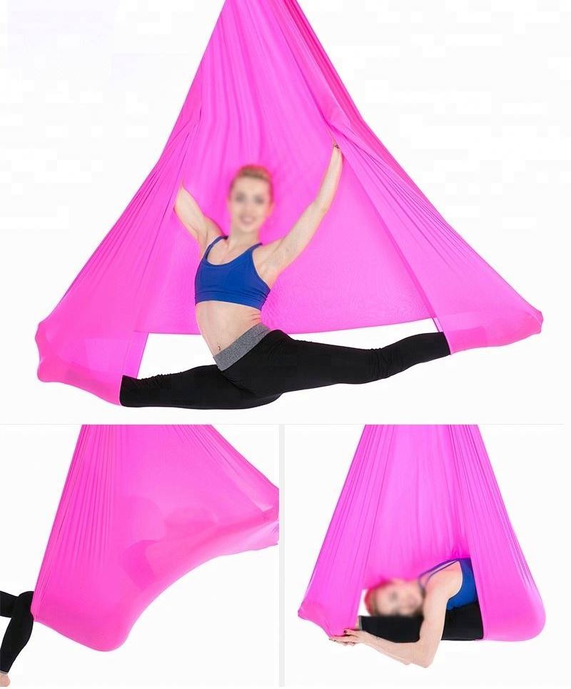 Premium Silk Fabric Flying Aerial Yoga Hammock Set For Sale,Ultra Strong Antigravity Air Yoga Swing Wholesale