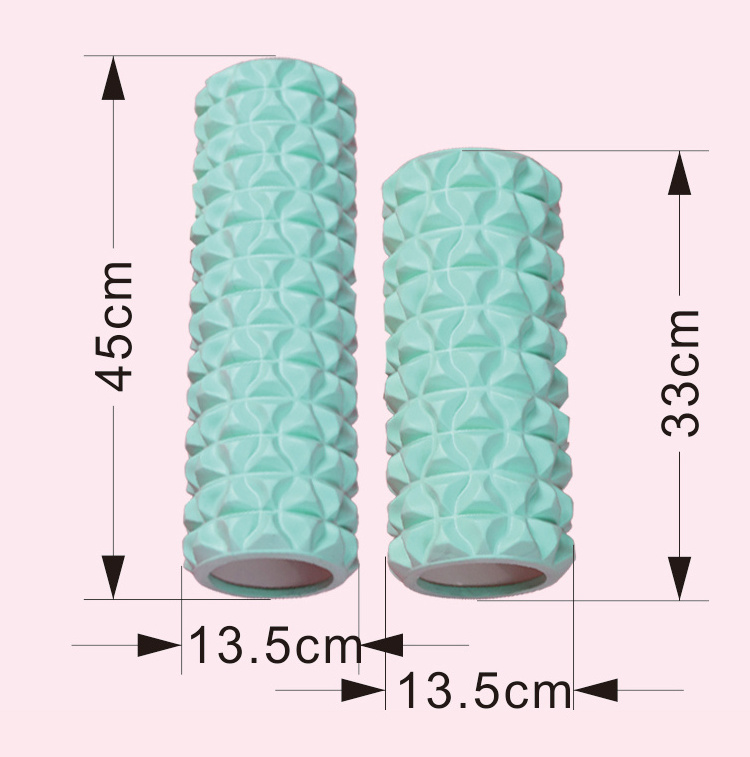 Sanfan Wholesale Soft 33cm 45cm Length High Density Foot Massage Roller Yoga Form Roller Factory Pink Foam Rollers for Massage