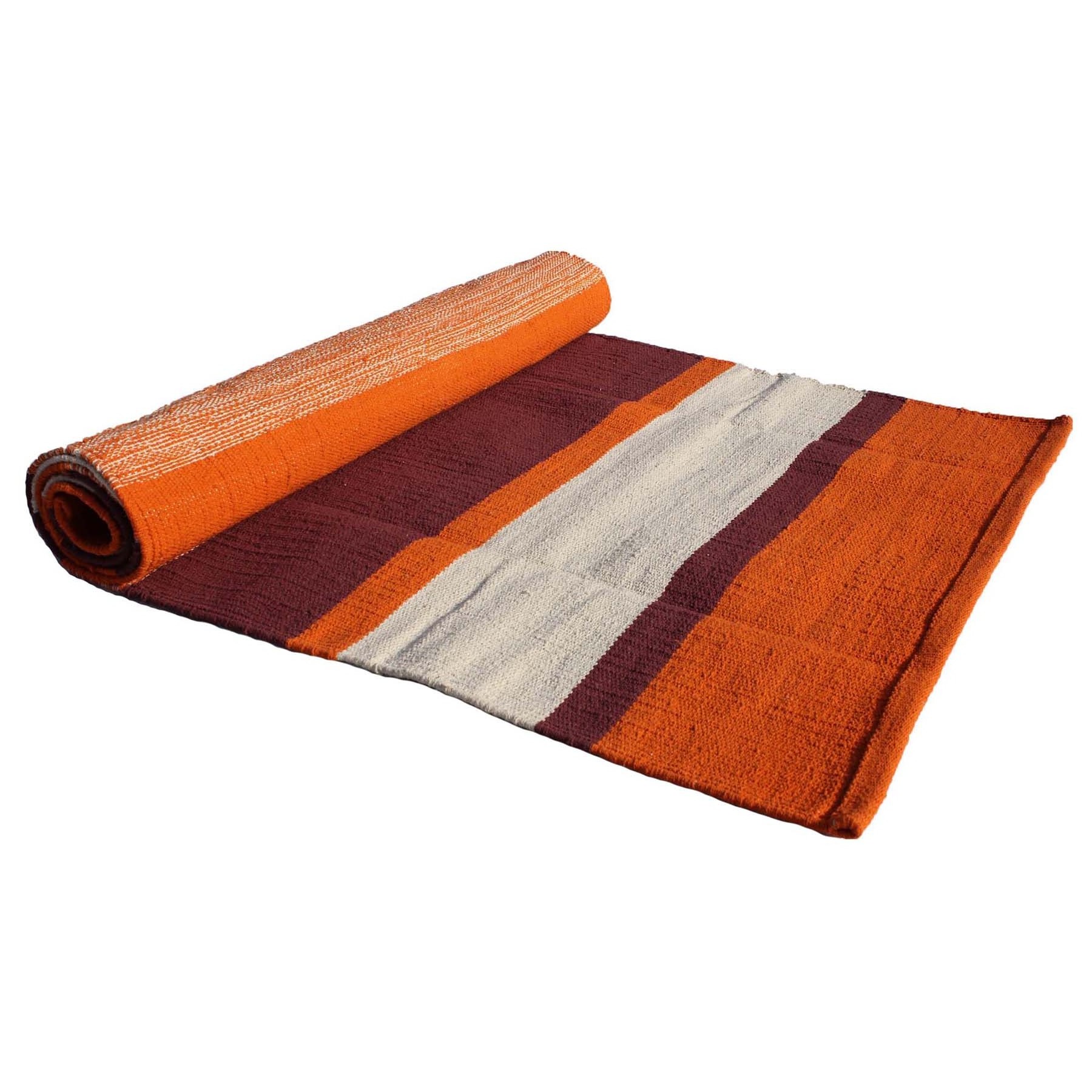 Custom Printed Design Eco Friendly Yoga Mat for Dining Room and Bedroom Use from Indian Manufacturer of Rugs Cotton