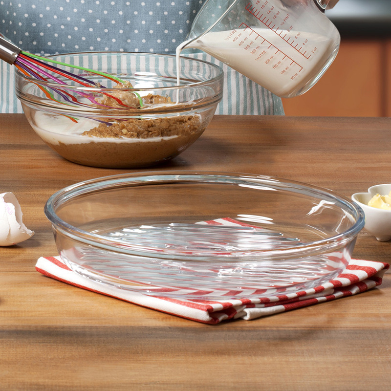 Wave Bow Knot Creative Heart Tableware Heat resistant baking tray Glass Dinner Plate