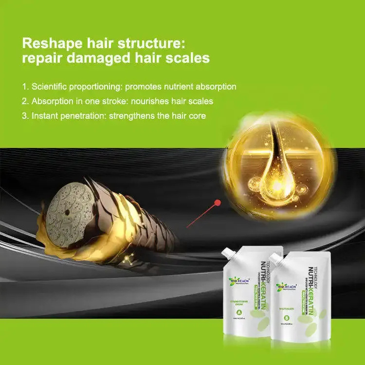 OEM Private Label Professional Salon Use Long Lasting Hair Permanent Rebonding Perm Straightening Curling Hair Perm Cream