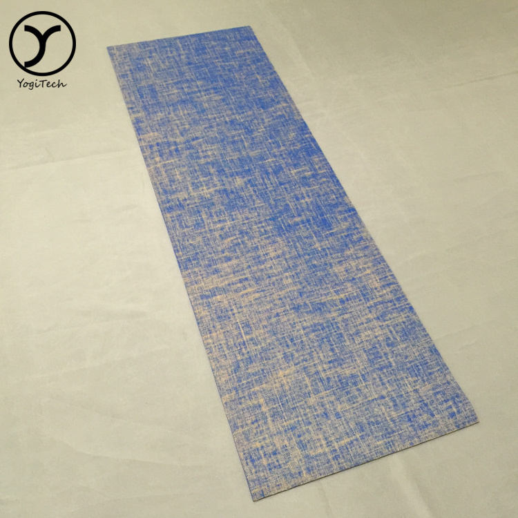 Economical Custom Design Oem Durable Environmental Joga Round Folding Jute Yoga Mat