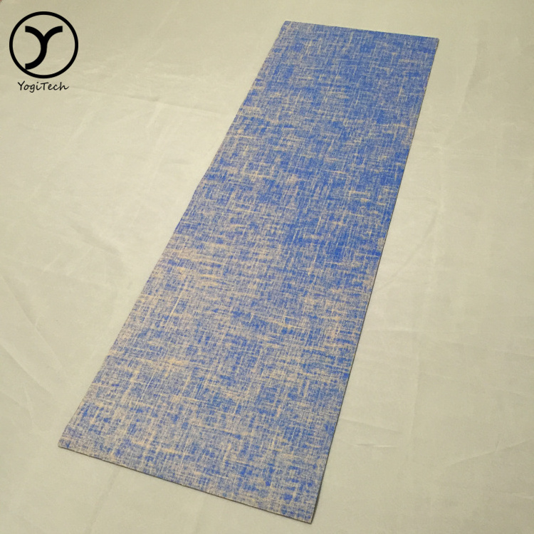 Economical Custom Design Oem Durable Environmental Joga Round Folding Jute Yoga Mat