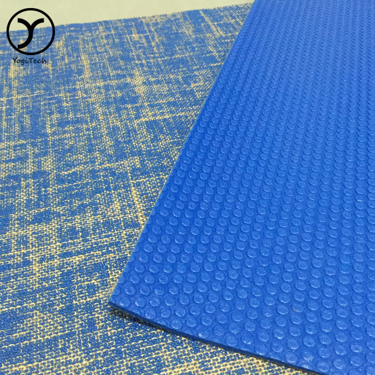 Economical Custom Design Oem Durable Environmental Joga Round Folding Jute Yoga Mat