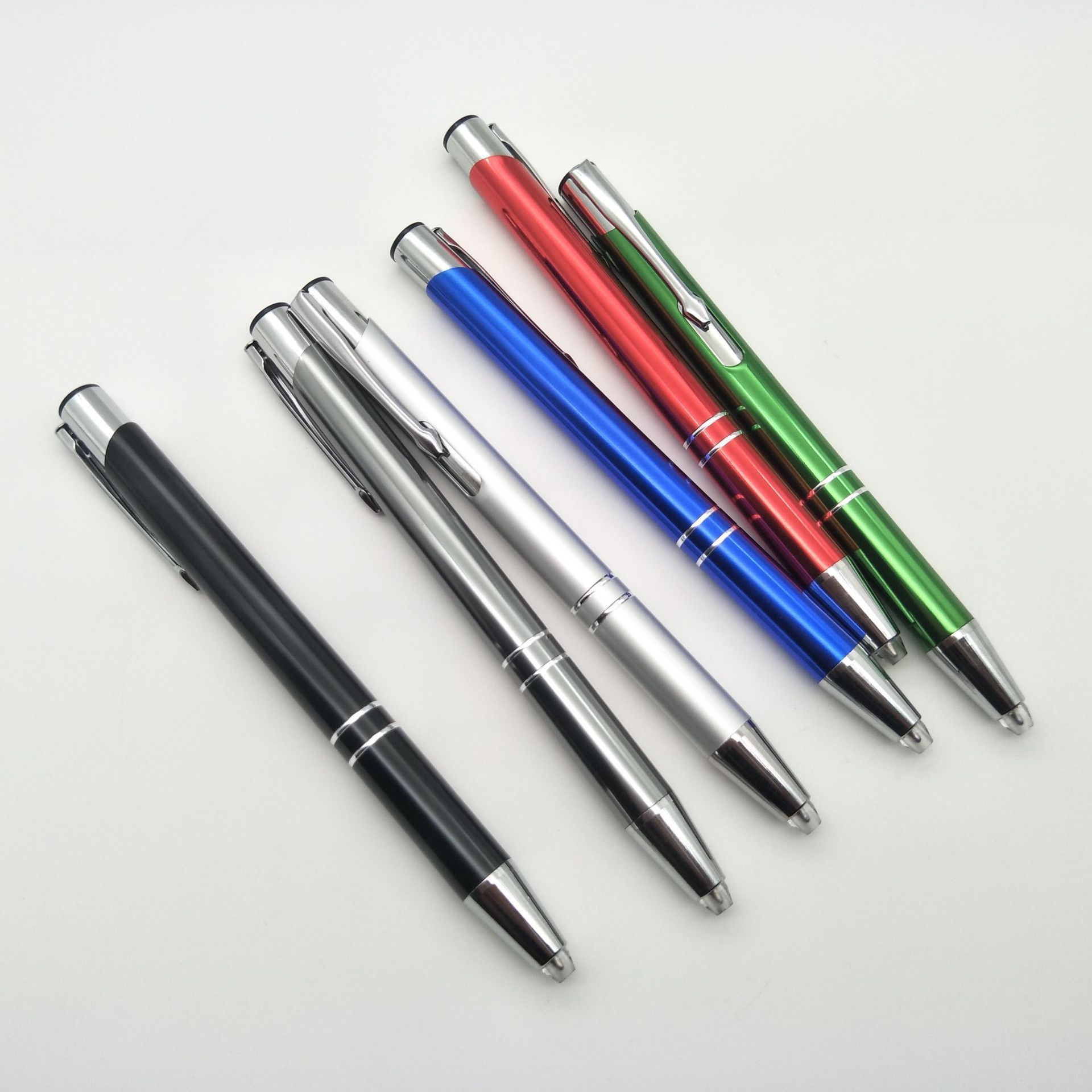 Logo Custom Metal Lighted Tip Pen Flashlight Writing Ballpoint Pens LED Penlight Light Up Pen for Writing in the Dark