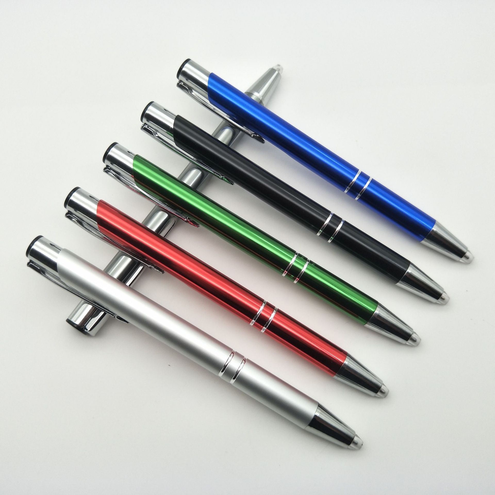 Logo Custom Metal Lighted Tip Pen Flashlight Writing Ballpoint Pens LED Penlight Light Up Pen for Writing in the Dark