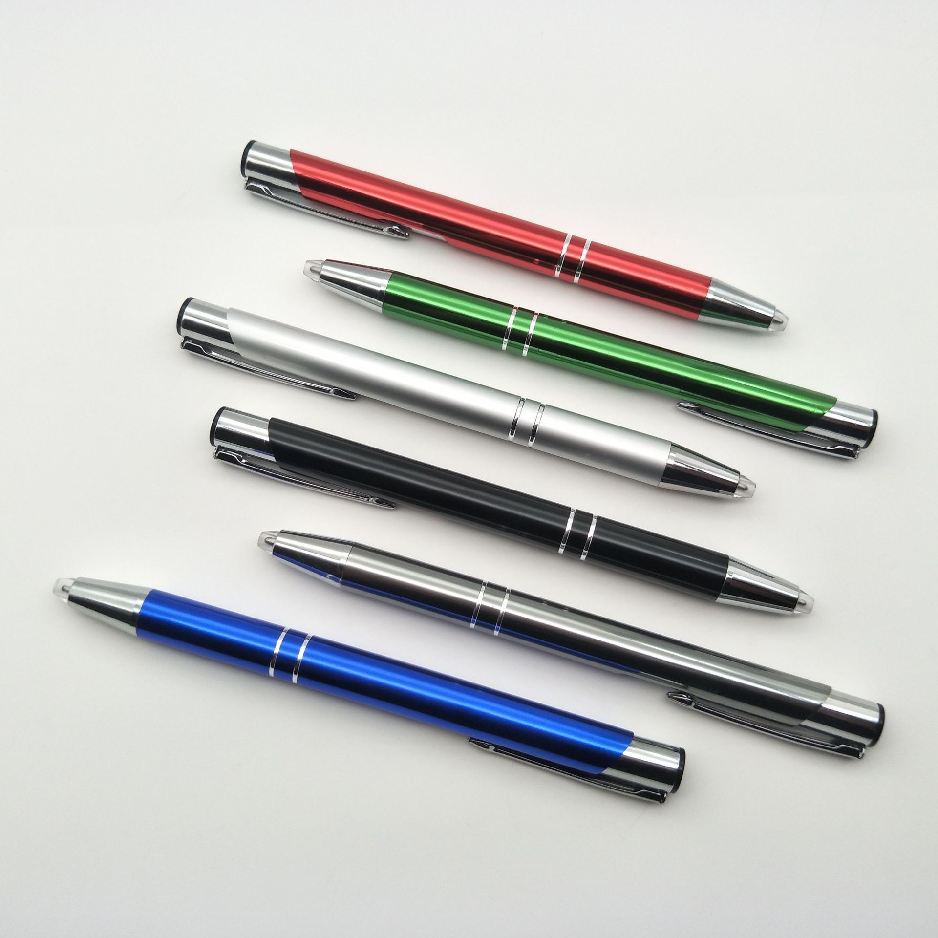 Logo Custom Metal Lighted Tip Pen Flashlight Writing Ballpoint Pens LED Penlight Light Up Pen for Writing in the Dark