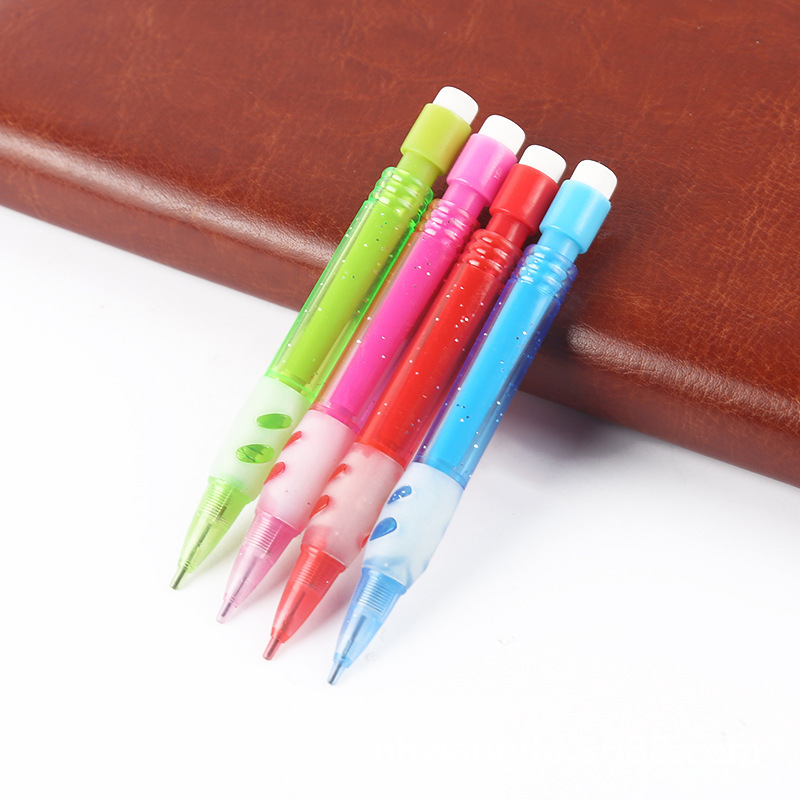 Yes Novelty Fancy Mini Short Propelling Pencil Slim Transparent Plastic 0.7mm Lead Erasable Retractable MBS Mechanical Pencil