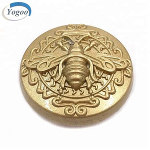 Factory Direct Custom Made Logo Embossed Zinc Alloy Metal Jeans Button for Apparel