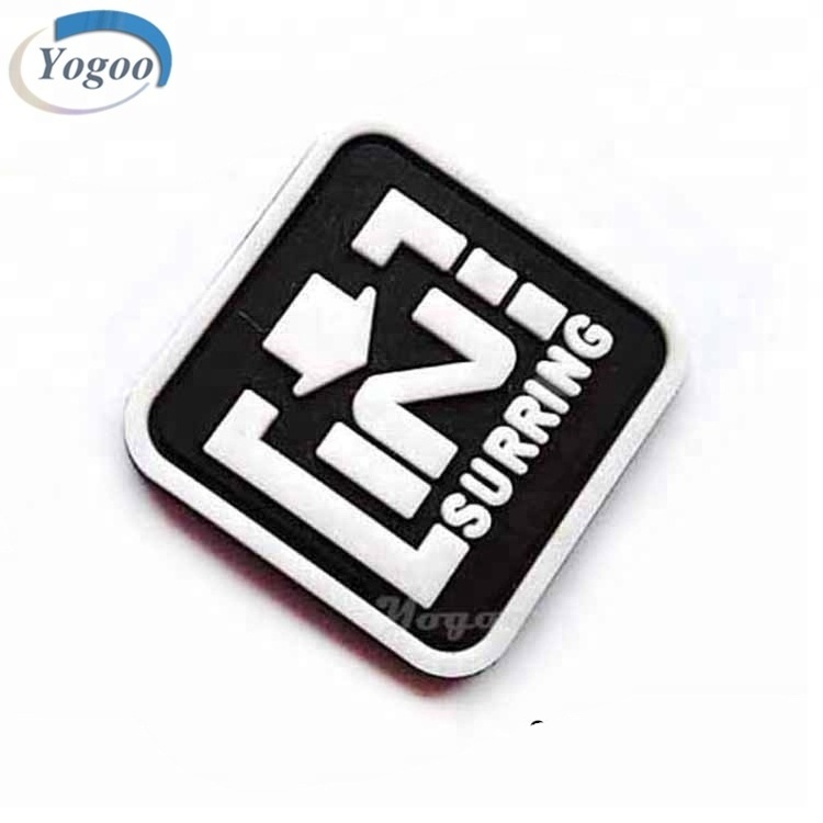 Fashion logo 3D Silicone Rubber Label Patch Wholesaler