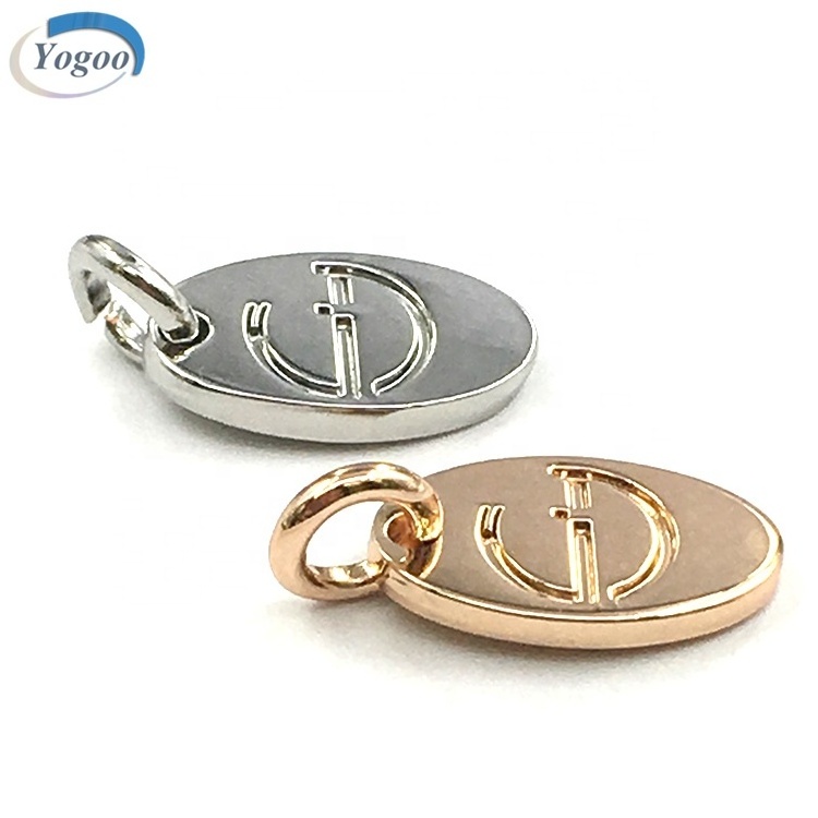 Gold Plated Alloy Custom Logo Metal Charms for Bracelet Making Jewelry