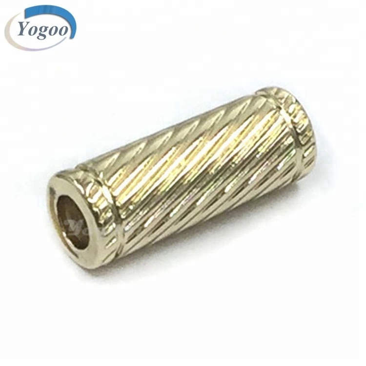 Drawstring Cord End Stopper for Swimwear Gold Alloy Metal Zinc Alloy Customized Plating Plastic Cord Lock Ends Stopper Bell