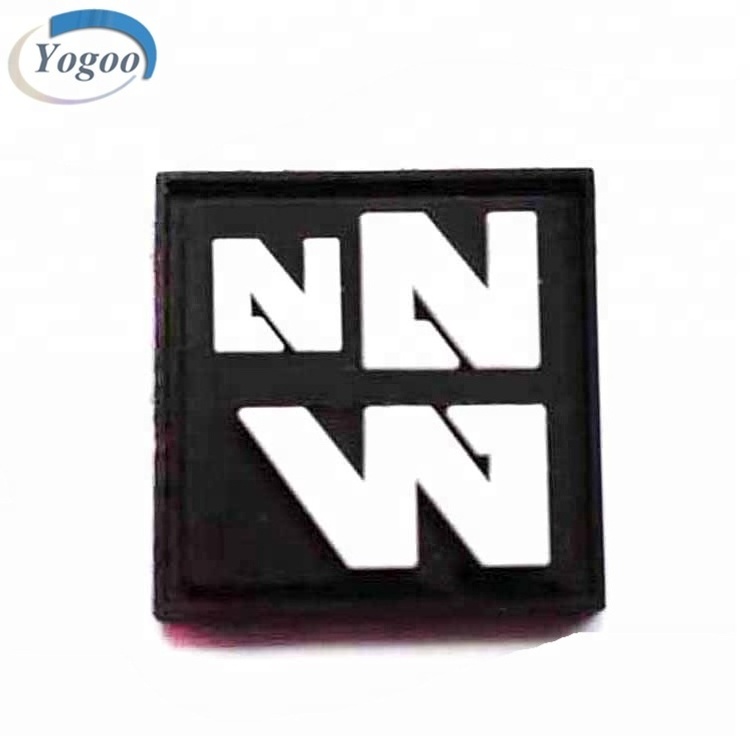 Fashion logo 3D Silicone Rubber Label Patch Wholesaler