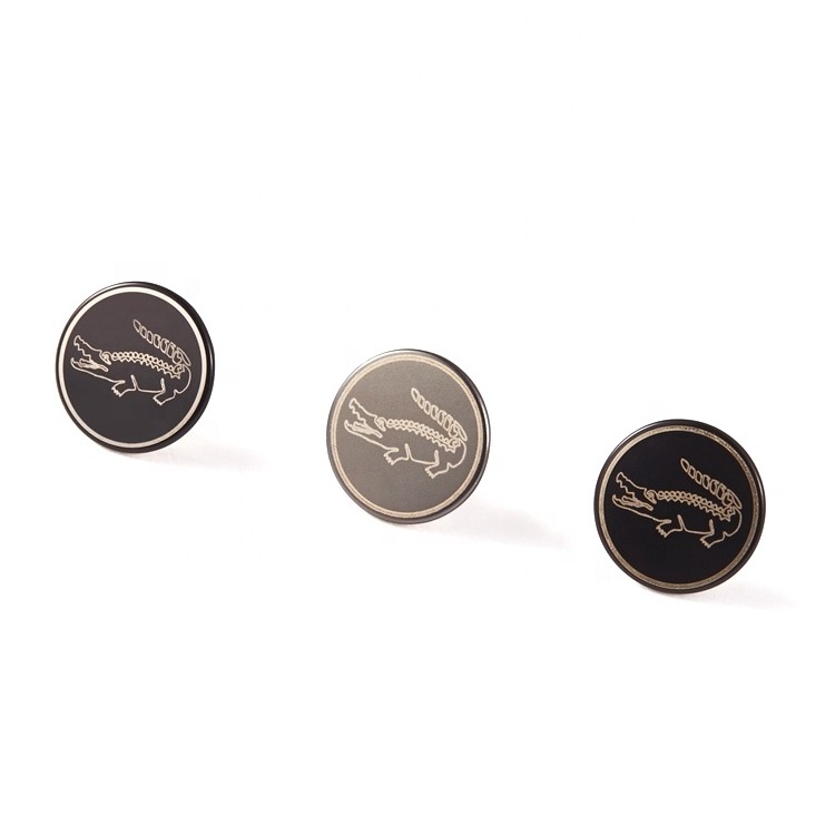 Free Sample Customized Cute Logo Oil-painted Zinc Alloy Metal Jean Button for Clothing