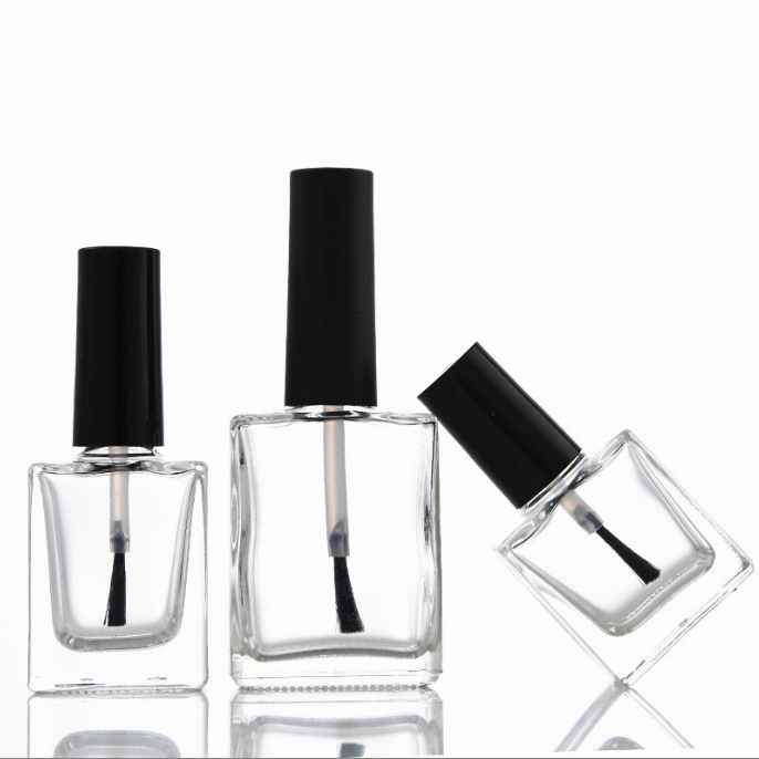 5ml 10ml 15ml all kinds of mini empty nail polish glass bottle with brush large nail polish bottle rectangle nail gel bottle