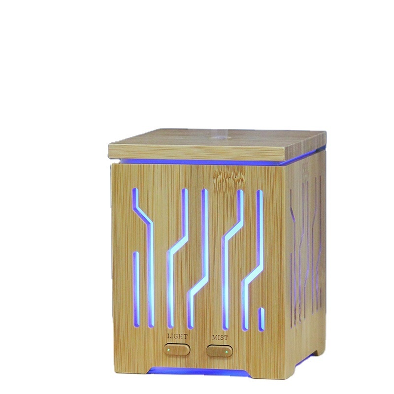 The 2024 newest unique design real bamboo aroma diffuser Ultrasonic Humidifier 200ml