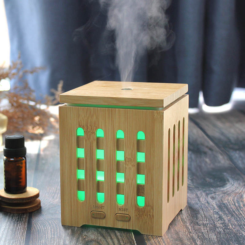 200ml Bamboo Oil Diffuser Aroma Diffuser Humidifier for Home Office Spa