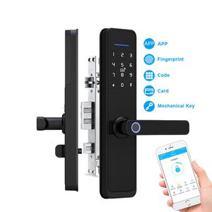 Safety WiFi Ble Mobile Phone App Intelligent Lock Smart Home Security Fingerprint Digital Door Lock