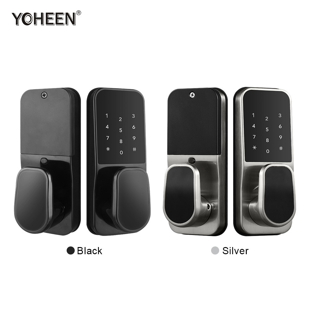 YOHEEN Door Knob Lock Electronic Security Wifi Smart Digital Door Lock Zinc Alloy Bluetooth Lock Cloud Fingerprint Bluetooth