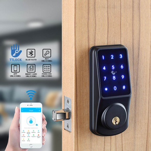 TTlock App Ble Wifi Controlled Electronic Deadbolt with Door Handle and Knob Smart Lock For Home Apartment