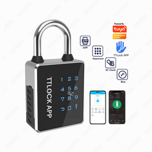 Waterproof IP65 Security Combination NFC Padlock Ttlock App Padlocks and Keys in Bulk Smart Padlock T55C