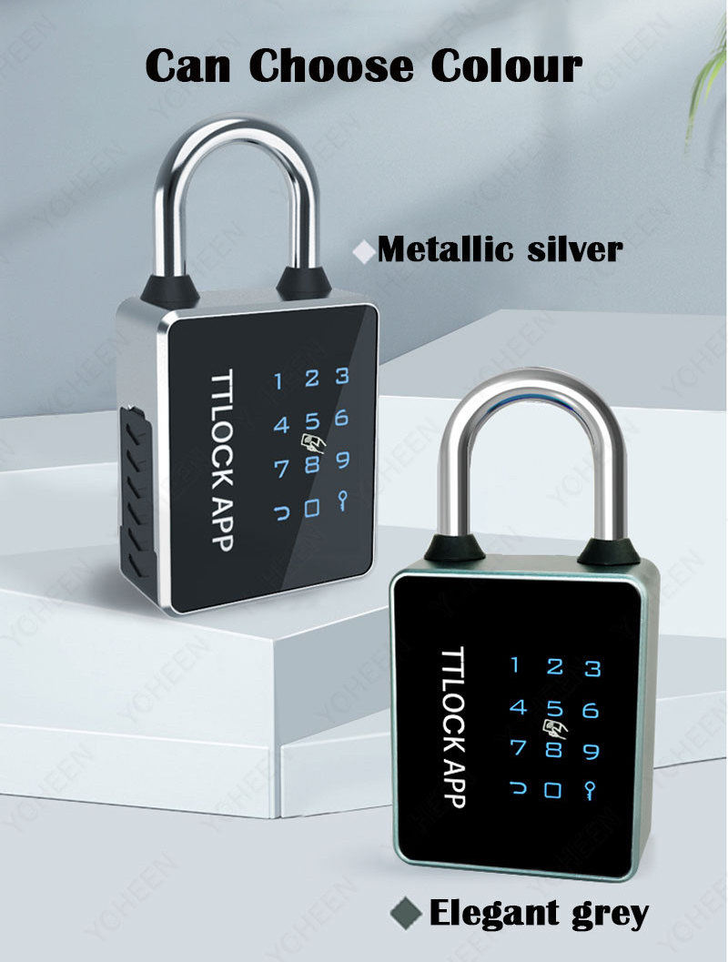 Waterproof IP65 Security Combination NFC Padlock Ttlock App Padlocks and Keys in Bulk Smart Padlock T55C