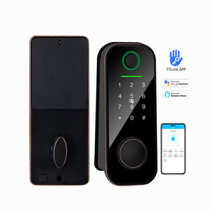 TTLOCK APP digital electric doorlock house dead bolt dool lock Outdoor smart locks  Keypad Combination Deadbolt Smart Door Lock