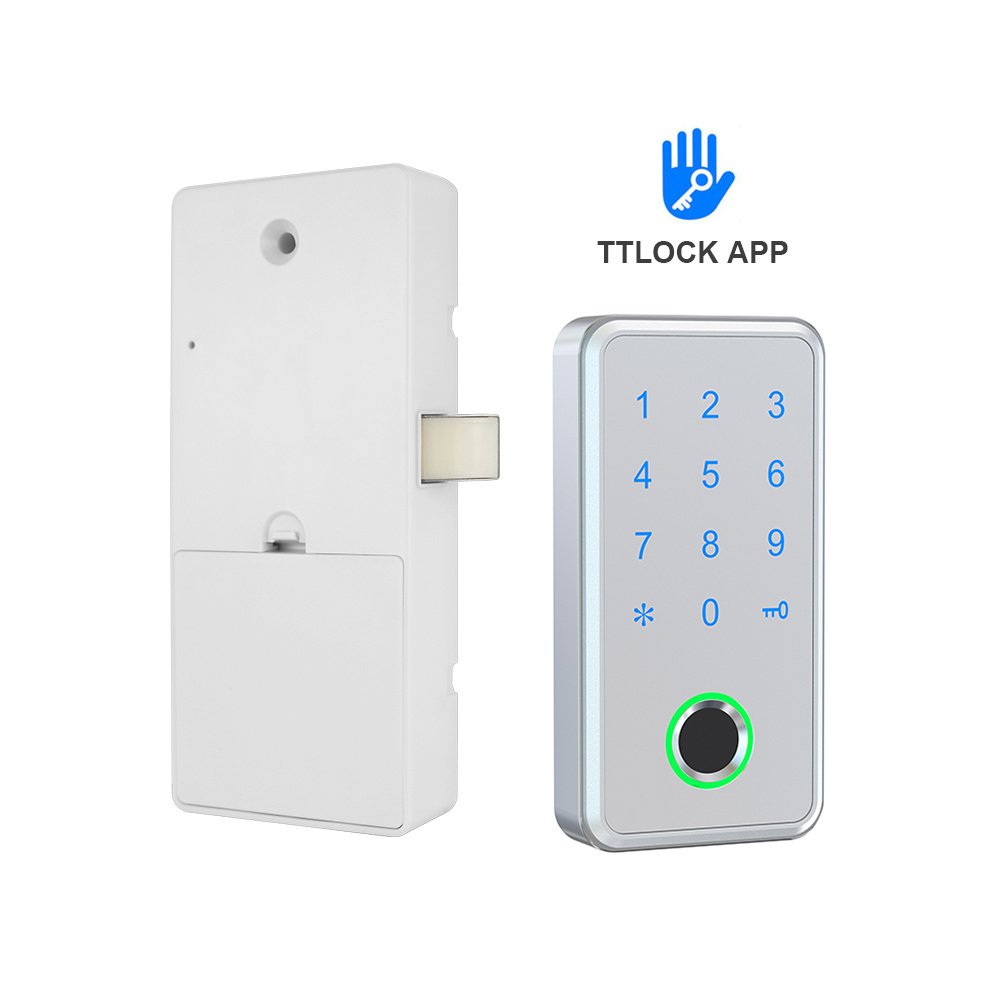 Factory Electronic Smart Password Biometric Fingerprint Drawer Locker Cabinets Gym Door lock with TTlock WIFi APP