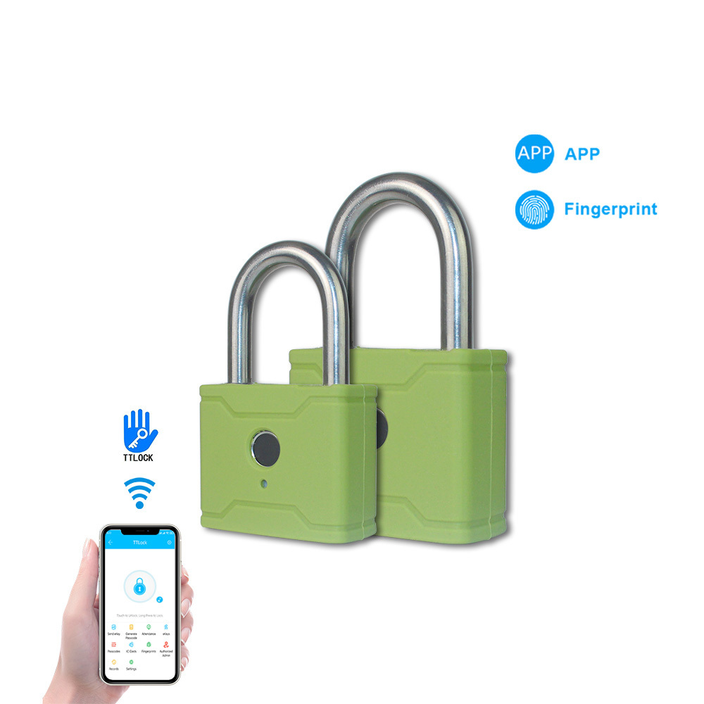 Waterproof Security Electronic Smart Fingerprint Padlock With BLE TT lock App