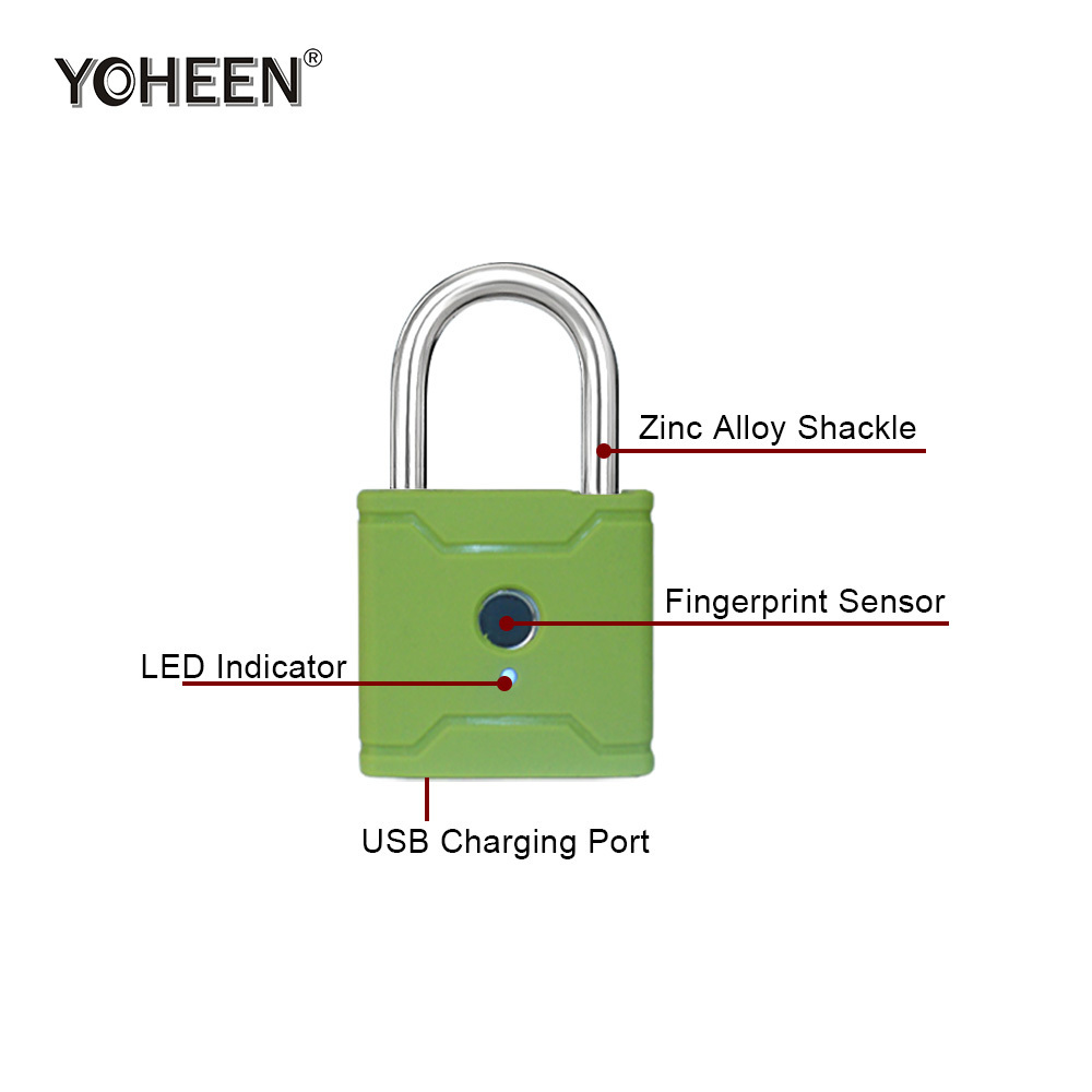 Waterproof Security Electronic Smart Fingerprint Padlock With BLE TT lock App