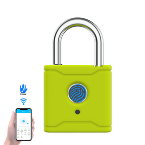 Waterproof IP65 BLE Wifi App Control Electronic Smart Padlock With Fingerprint TT lock App