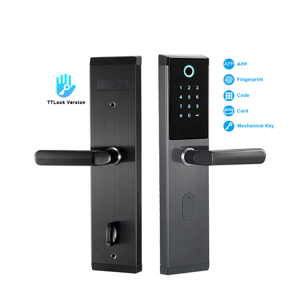 YOHEEN Smart Electronic Intelligent Biometric Fingerprint Lock Digital Keypad Door Handle Lock With WiFi TTLock APP for Home