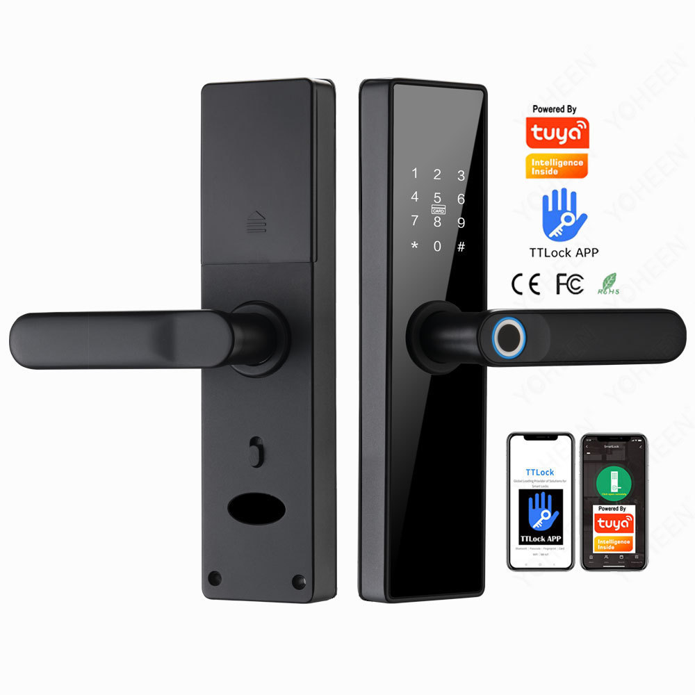 Tuya App ttlock lication Wifi fingerprint Intelligent Lock Remote Network Control Lock Waterproof Digital Door Lock