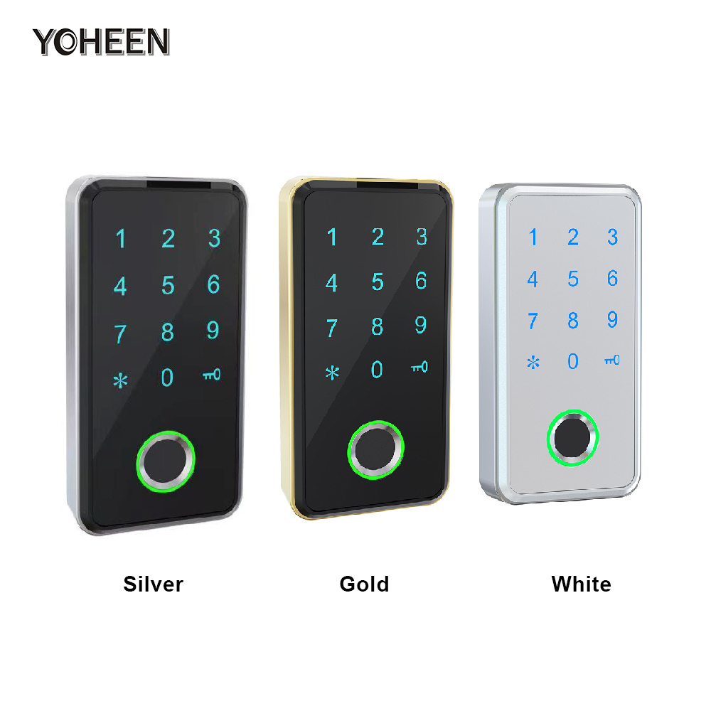 Factory Electronic Smart Password Biometric Fingerprint Drawer Locker Cabinets Gym Door lock with TTlock WIFi APP