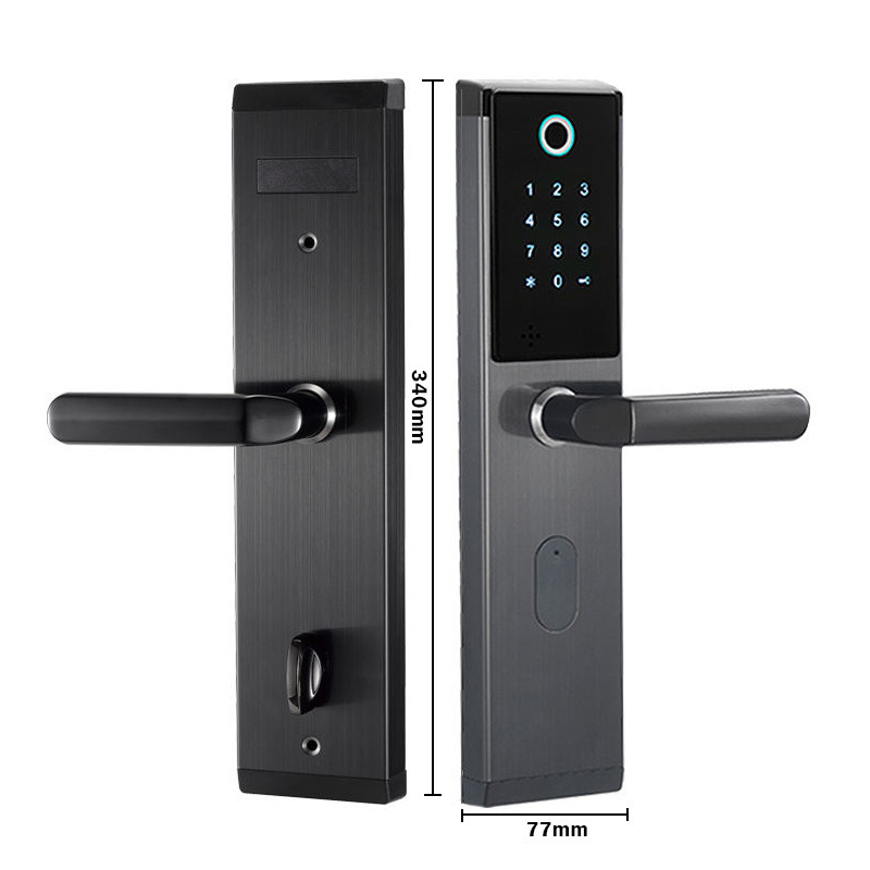 YOHEEN Smart Electronic Intelligent Biometric Fingerprint Lock Digital Keypad Door Handle Lock With WiFi TTLock APP for Home