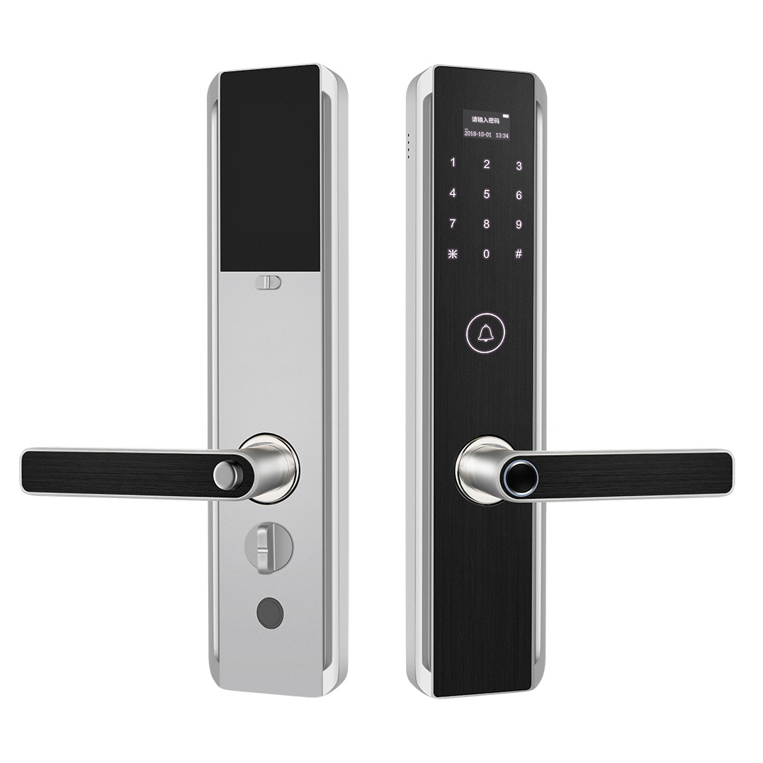 Electronic Smart Biometric Fingerprint Door Lock with Wifi App Doorbell for Home