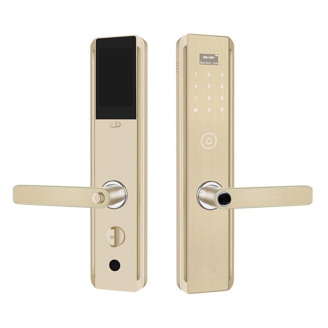 Electronic Smart Biometric Fingerprint Door Lock with Wifi App Doorbell for Home