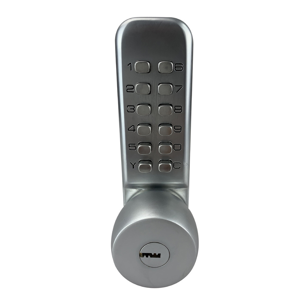 YOHEEN Security Mechanical Tubular Pin Keyless Digital Deadbolt Push Button Keypad Code Door Lock