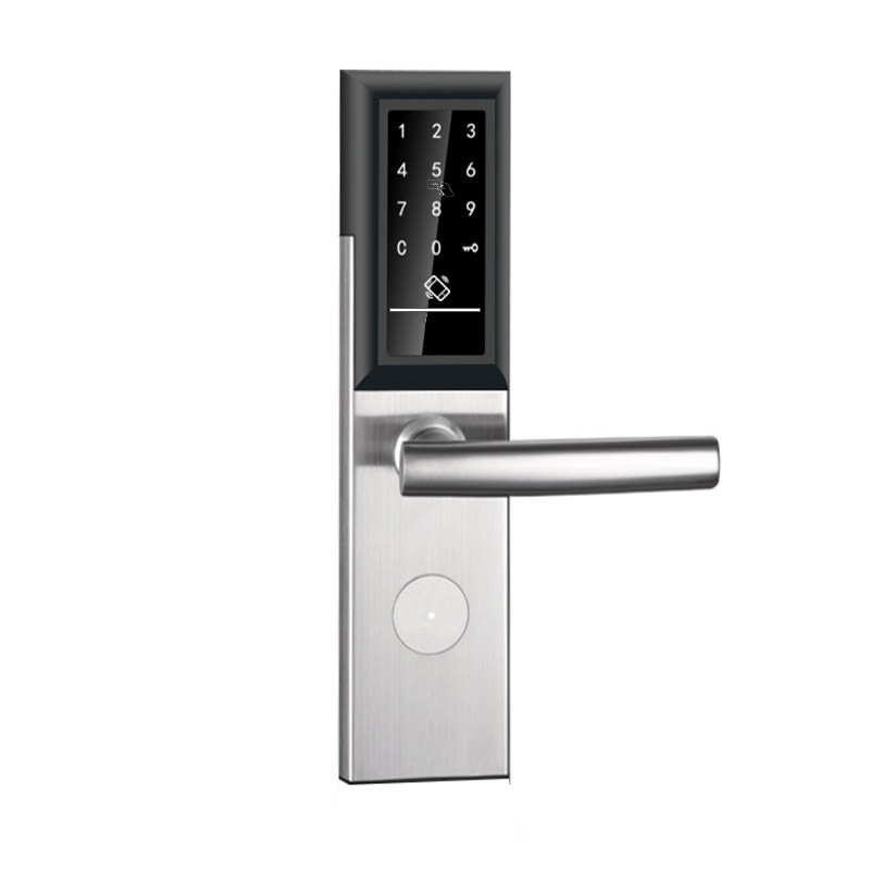 High security rfid card hotel door lock, Electronic digital key card smart hotel lock system with TThotel wifi App software