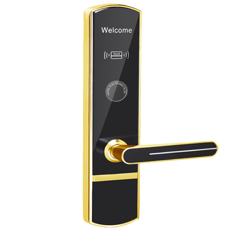 Intelligent Zinc Alloy Hotel Door Lock Rfid Key Card Lock For Hotel Wholesale