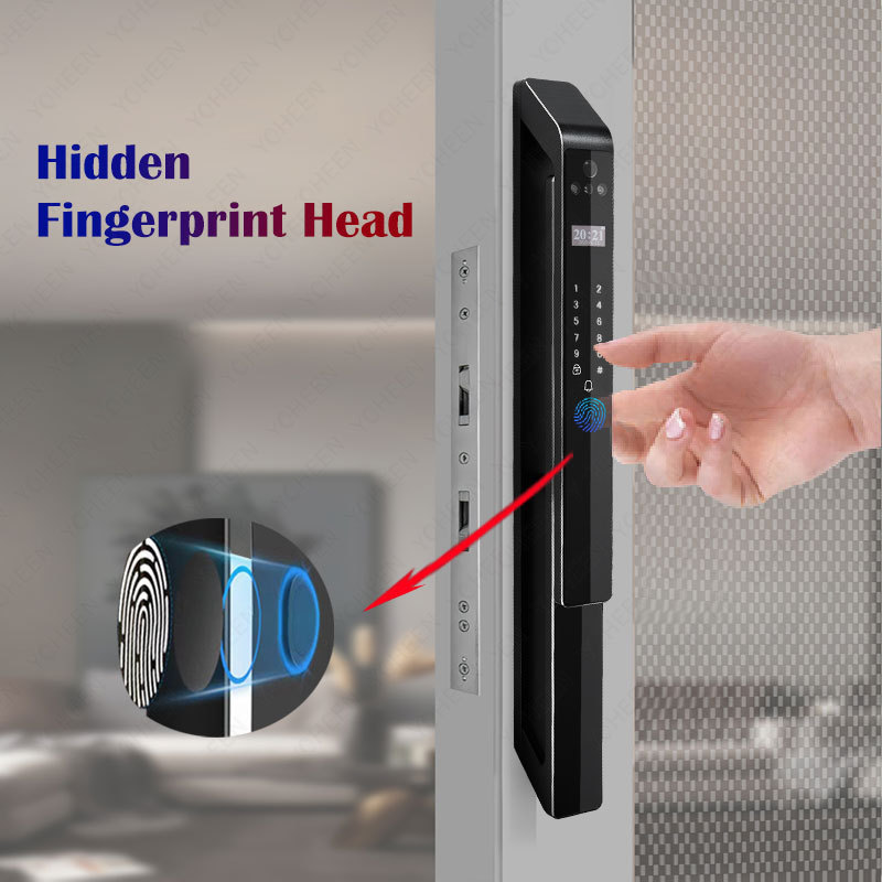 Tuya Face Recognition Door Lock Smart Fingerprint Password Key Wifi Door Lock Intelligent Fingerprint Lock Security Door