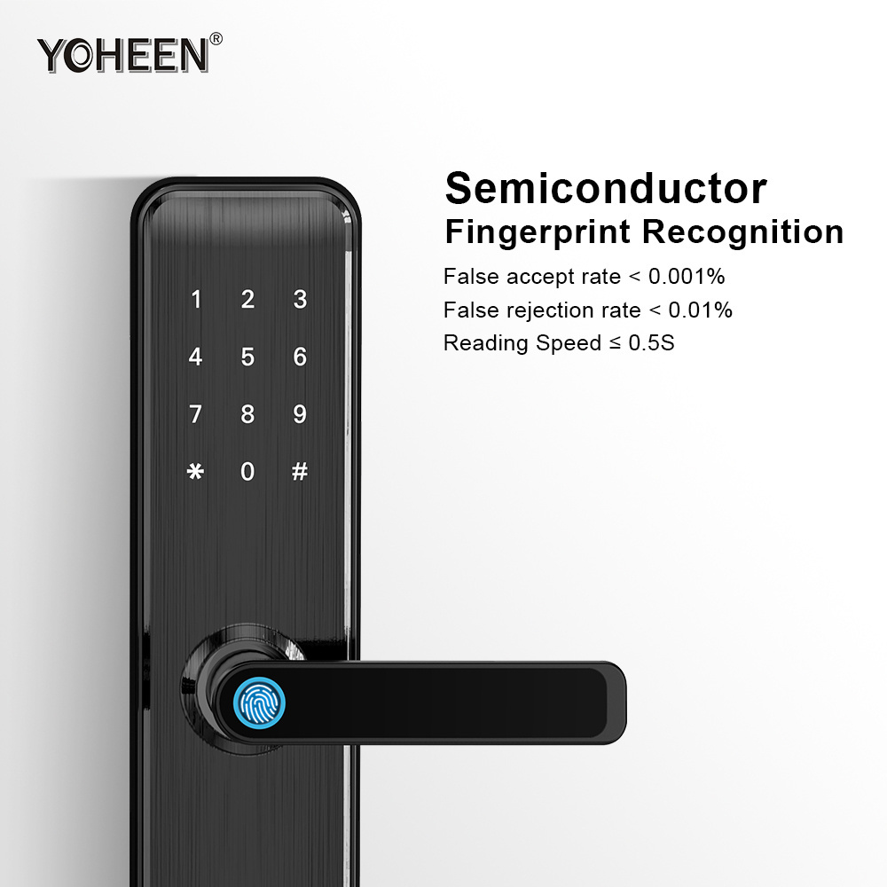 YOHEEN TTlock WiFi Cerradura de puerta electronica digital Fingerprint smart Doorlock cerradura Inteligente