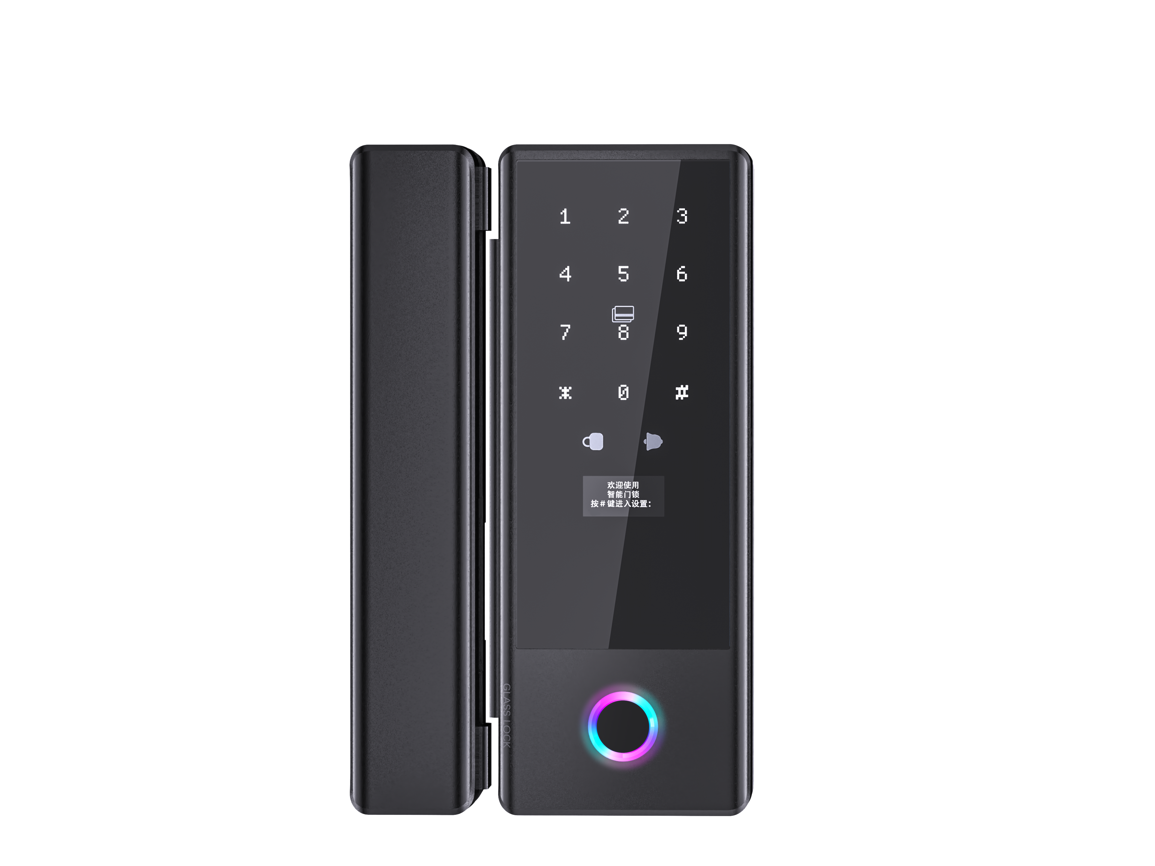 Yoheen WiFi TTlock Tuya APP Remote Controlled Smart Fingerprint Lock with IC Card Password KEY for Glass Door Push