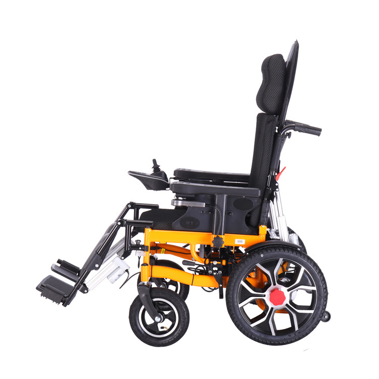 Electronic wheelchair folding handicapped electric wheelchair wheel chair