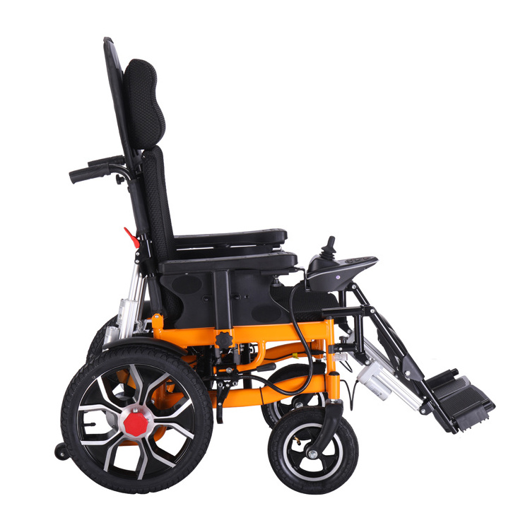 Electronic wheelchair folding handicapped electric wheelchair wheel chair