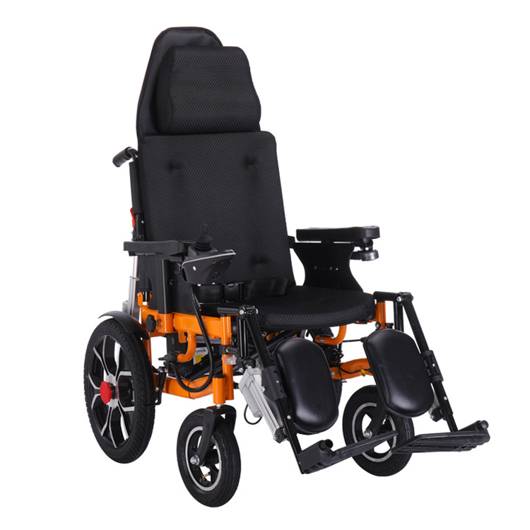 Electronic wheelchair folding handicapped electric wheelchair wheel chair