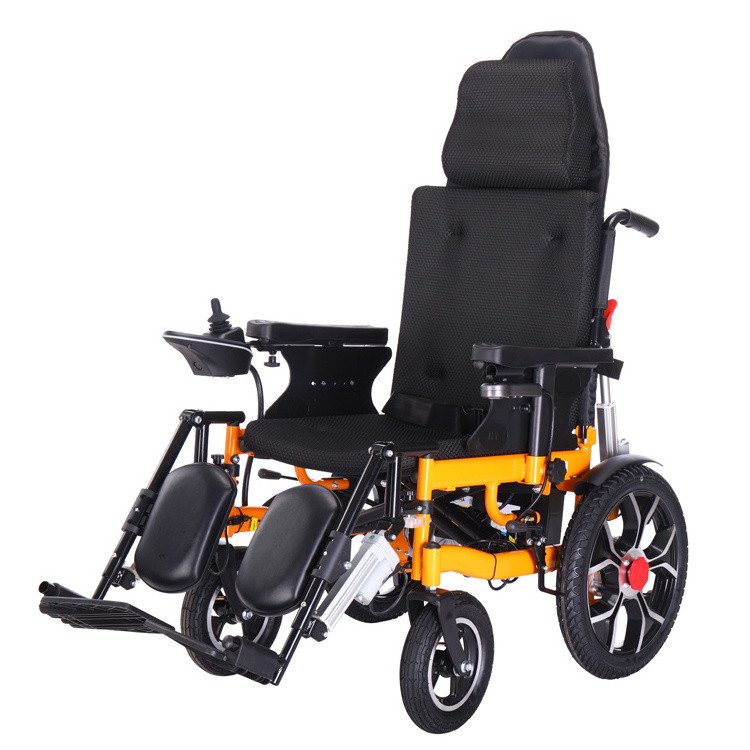 Electronic wheelchair folding handicapped electric wheelchair wheel chair