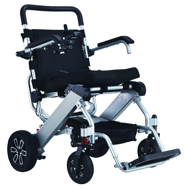 High quality Aluminum alloy stand up wheelchair lightweight folding electric wheelchair for elderly